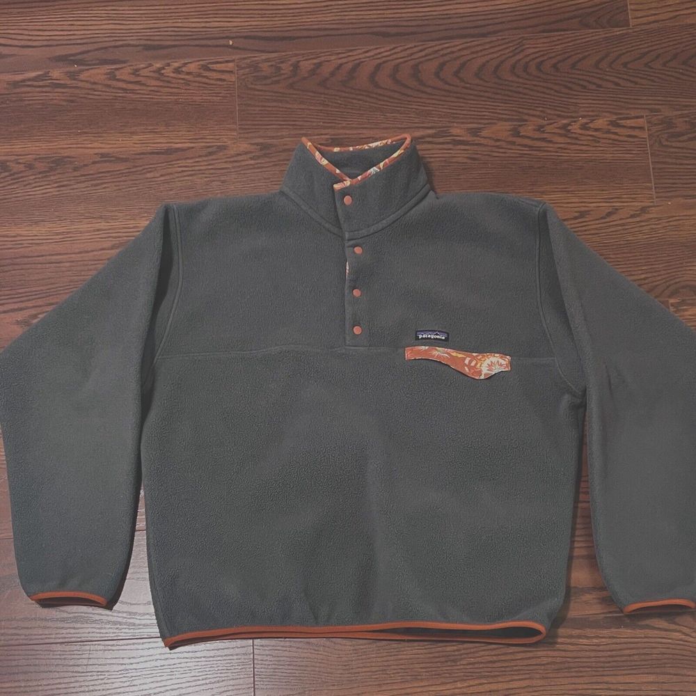 Patagonia Synchilla Snap-T Men's L Fleece Pullover Jacket 25580FA18 FGE Gray